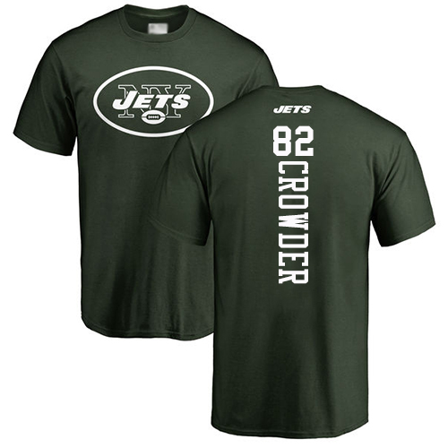 New York Jets Men Green Jamison Crowder Backer NFL Football #82 T Shirt->nfl t-shirts->Sports Accessory